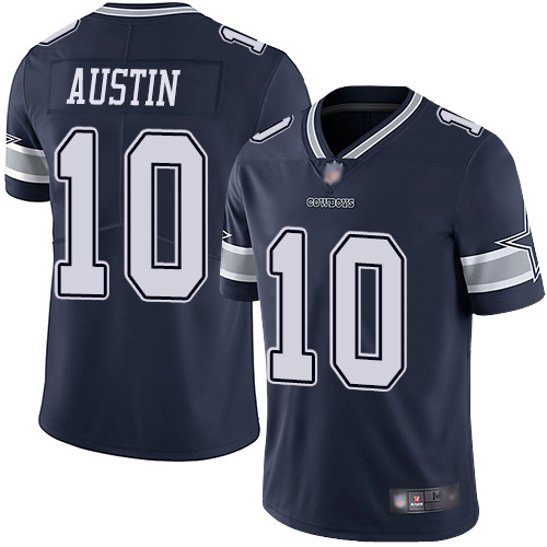 Men Dallas Cowboys Limited Navy Blue Tavon Austin Home #10 Vapor Untouchable NFL Jersey